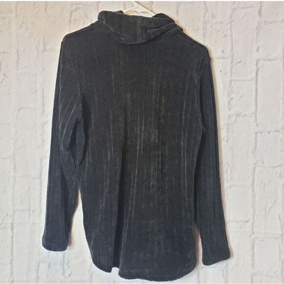 RUBY RD. Flowy Ribbed Chenille Cowlneck Sweater Medium - Picture 7 of 7